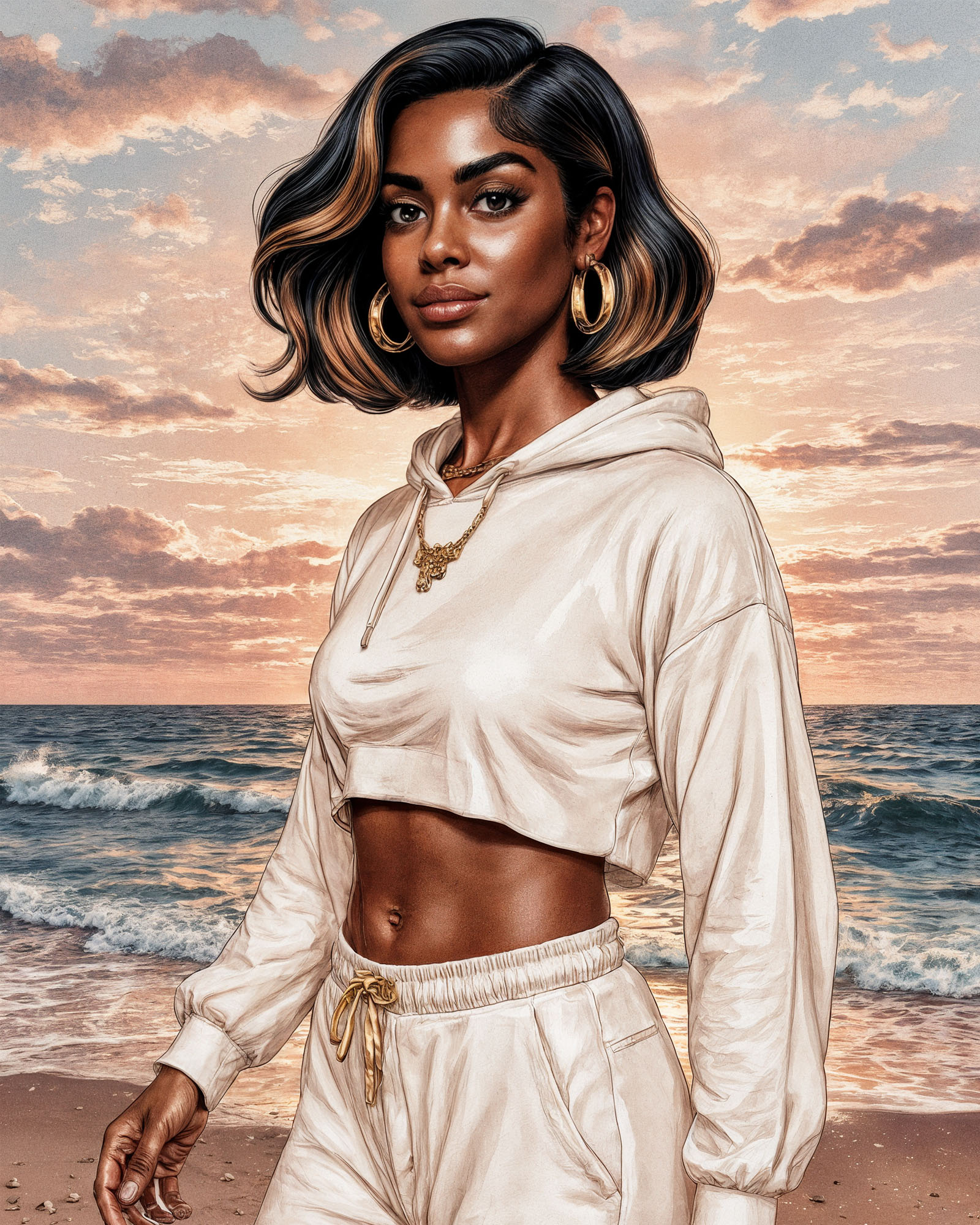 Cyrena in a soft, sunlit ritual scene